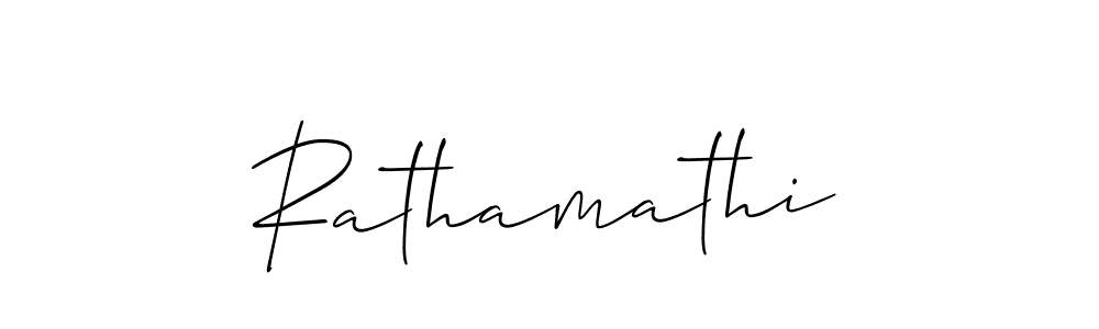 Make a beautiful signature design for name Rathamathi. With this signature (Allison_Script) style, you can create a handwritten signature for free. Rathamathi signature style 2 images and pictures png