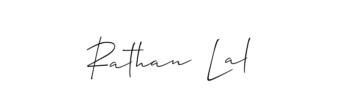 Make a beautiful signature design for name Rathan  Lal. With this signature (Allison_Script) style, you can create a handwritten signature for free. Rathan  Lal signature style 2 images and pictures png