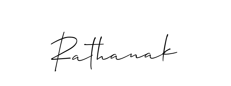 Create a beautiful signature design for name Rathanak. With this signature (Allison_Script) fonts, you can make a handwritten signature for free. Rathanak signature style 2 images and pictures png