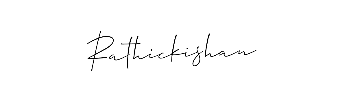 Rathickishan stylish signature style. Best Handwritten Sign (Allison_Script) for my name. Handwritten Signature Collection Ideas for my name Rathickishan. Rathickishan signature style 2 images and pictures png