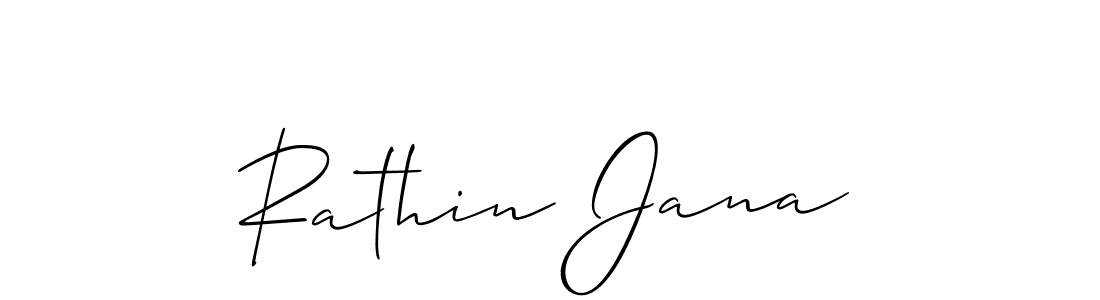 Use a signature maker to create a handwritten signature online. With this signature software, you can design (Allison_Script) your own signature for name Rathin Jana. Rathin Jana signature style 2 images and pictures png