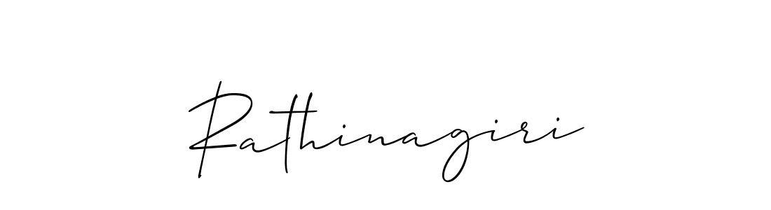 Create a beautiful signature design for name Rathinagiri. With this signature (Allison_Script) fonts, you can make a handwritten signature for free. Rathinagiri signature style 2 images and pictures png