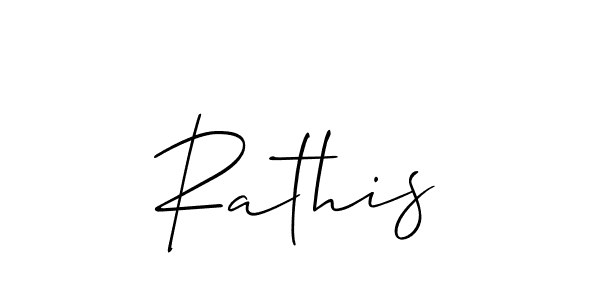 Rathis stylish signature style. Best Handwritten Sign (Allison_Script) for my name. Handwritten Signature Collection Ideas for my name Rathis. Rathis signature style 2 images and pictures png