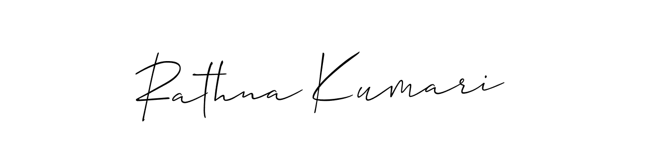 How to make Rathna Kumari signature? Allison_Script is a professional autograph style. Create handwritten signature for Rathna Kumari name. Rathna Kumari signature style 2 images and pictures png