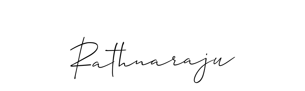 Use a signature maker to create a handwritten signature online. With this signature software, you can design (Allison_Script) your own signature for name Rathnaraju. Rathnaraju signature style 2 images and pictures png
