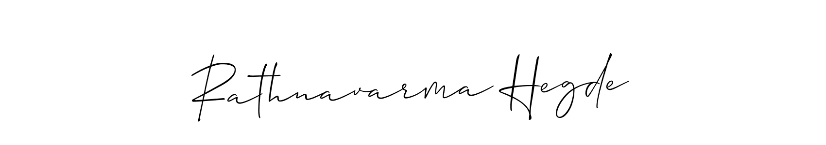 How to make Rathnavarma Hegde signature? Allison_Script is a professional autograph style. Create handwritten signature for Rathnavarma Hegde name. Rathnavarma Hegde signature style 2 images and pictures png