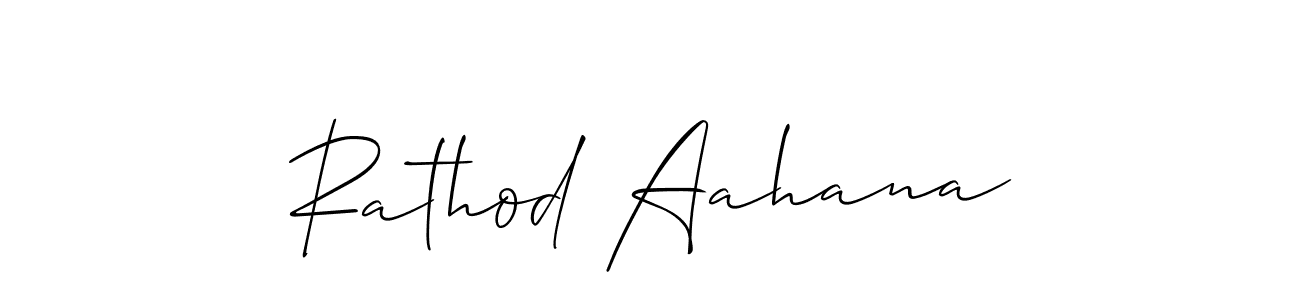 Rathod Aahana stylish signature style. Best Handwritten Sign (Allison_Script) for my name. Handwritten Signature Collection Ideas for my name Rathod Aahana. Rathod Aahana signature style 2 images and pictures png