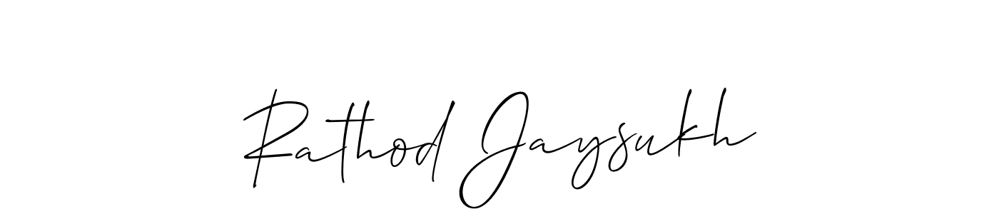Make a beautiful signature design for name Rathod Jaysukh. Use this online signature maker to create a handwritten signature for free. Rathod Jaysukh signature style 2 images and pictures png