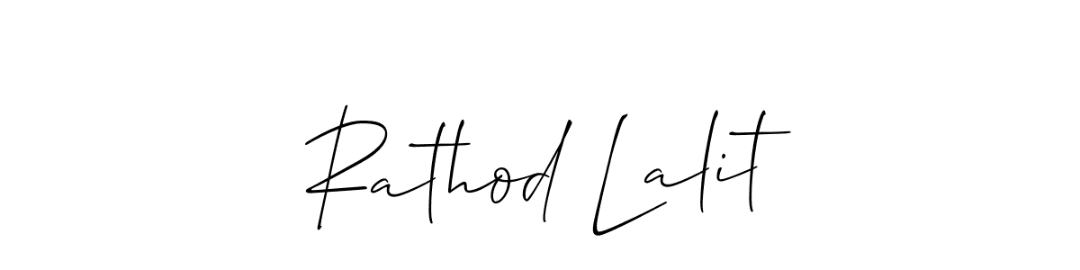 Rathod Lalit stylish signature style. Best Handwritten Sign (Allison_Script) for my name. Handwritten Signature Collection Ideas for my name Rathod Lalit. Rathod Lalit signature style 2 images and pictures png
