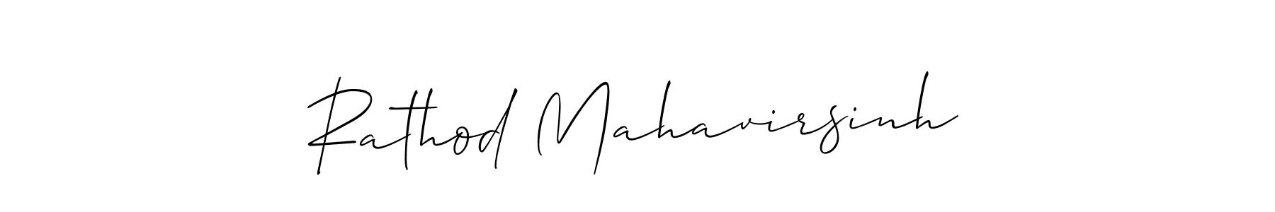 Similarly Allison_Script is the best handwritten signature design. Signature creator online .You can use it as an online autograph creator for name Rathod Mahavirsinh. Rathod Mahavirsinh signature style 2 images and pictures png