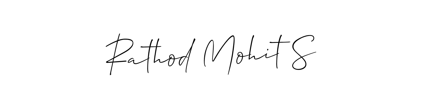 Rathod Mohit S stylish signature style. Best Handwritten Sign (Allison_Script) for my name. Handwritten Signature Collection Ideas for my name Rathod Mohit S. Rathod Mohit S signature style 2 images and pictures png