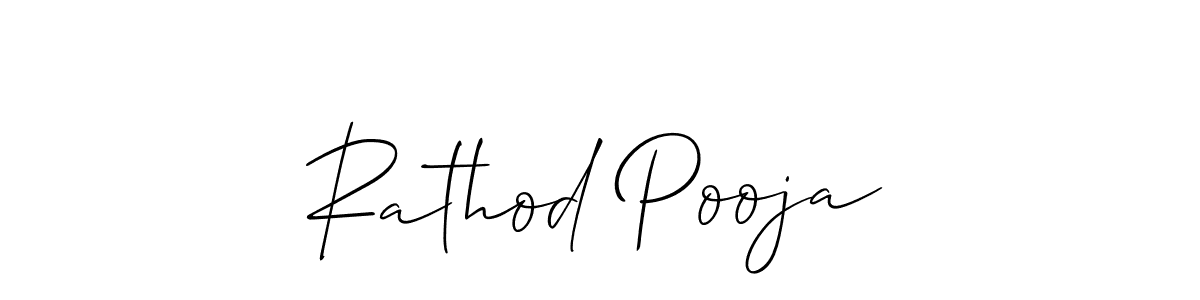 How to Draw Rathod Pooja signature style? Allison_Script is a latest design signature styles for name Rathod Pooja. Rathod Pooja signature style 2 images and pictures png