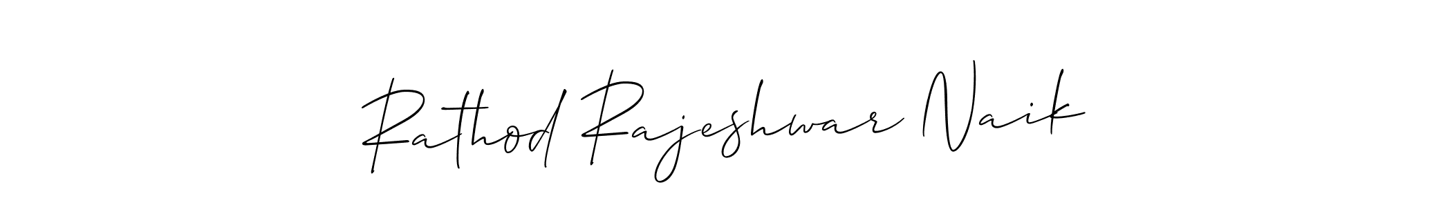 How to make Rathod Rajeshwar Naik name signature. Use Allison_Script style for creating short signs online. This is the latest handwritten sign. Rathod Rajeshwar Naik signature style 2 images and pictures png