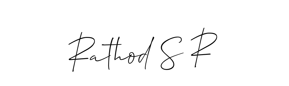 It looks lik you need a new signature style for name Rathod S R. Design unique handwritten (Allison_Script) signature with our free signature maker in just a few clicks. Rathod S R signature style 2 images and pictures png