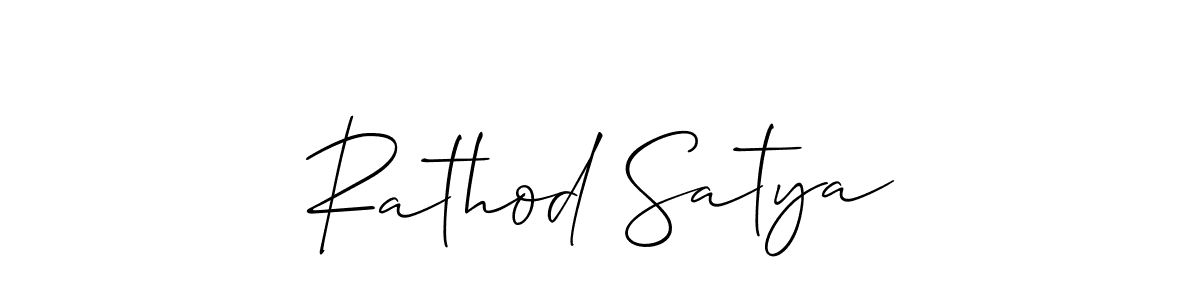 You should practise on your own different ways (Allison_Script) to write your name (Rathod Satya) in signature. don't let someone else do it for you. Rathod Satya signature style 2 images and pictures png