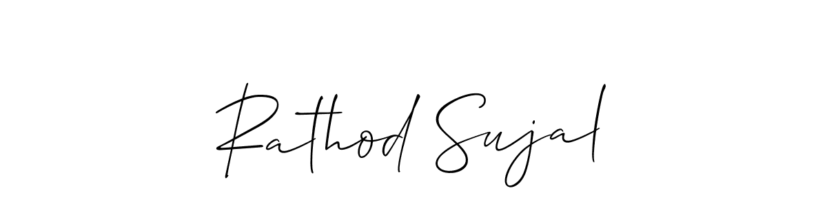 You should practise on your own different ways (Allison_Script) to write your name (Rathod Sujal) in signature. don't let someone else do it for you. Rathod Sujal signature style 2 images and pictures png
