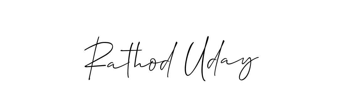 How to Draw Rathod Uday signature style? Allison_Script is a latest design signature styles for name Rathod Uday. Rathod Uday signature style 2 images and pictures png