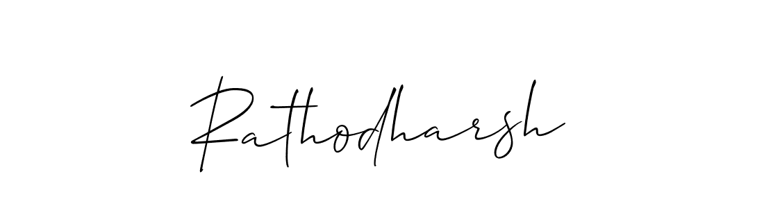 Also we have Rathodharsh name is the best signature style. Create professional handwritten signature collection using Allison_Script autograph style. Rathodharsh signature style 2 images and pictures png