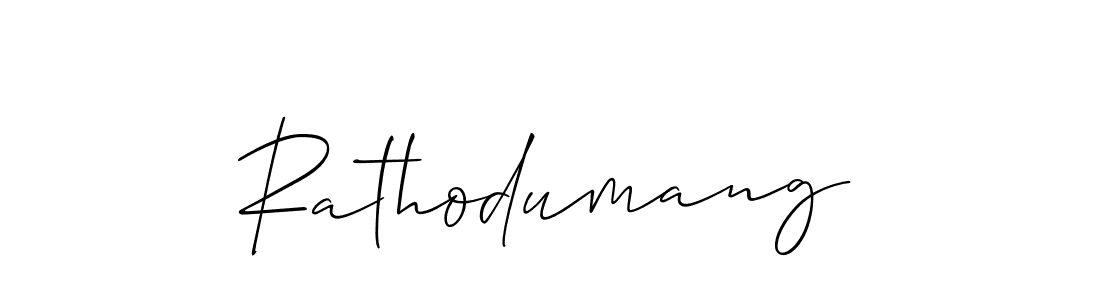 How to Draw Rathodumang signature style? Allison_Script is a latest design signature styles for name Rathodumang. Rathodumang signature style 2 images and pictures png