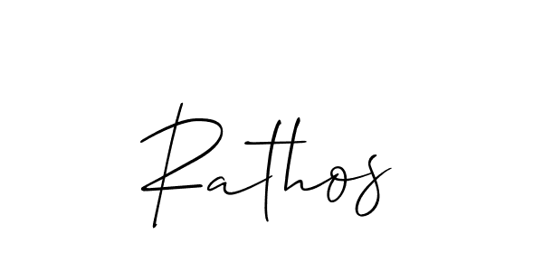 Make a beautiful signature design for name Rathos. Use this online signature maker to create a handwritten signature for free. Rathos signature style 2 images and pictures png