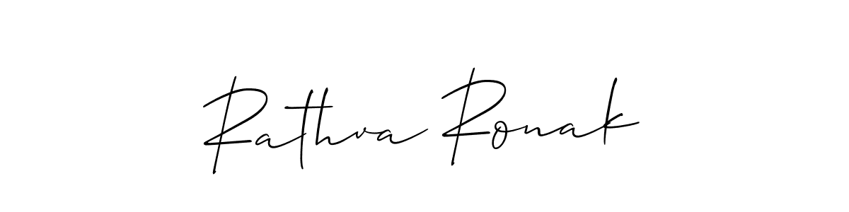 The best way (Allison_Script) to make a short signature is to pick only two or three words in your name. The name Rathva Ronak include a total of six letters. For converting this name. Rathva Ronak signature style 2 images and pictures png