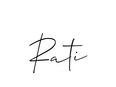 if you are searching for the best signature style for your name Rati. so please give up your signature search. here we have designed multiple signature styles  using Allison_Script. Rati signature style 2 images and pictures png