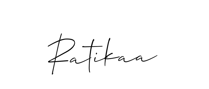 How to make Ratikaa signature? Allison_Script is a professional autograph style. Create handwritten signature for Ratikaa name. Ratikaa signature style 2 images and pictures png