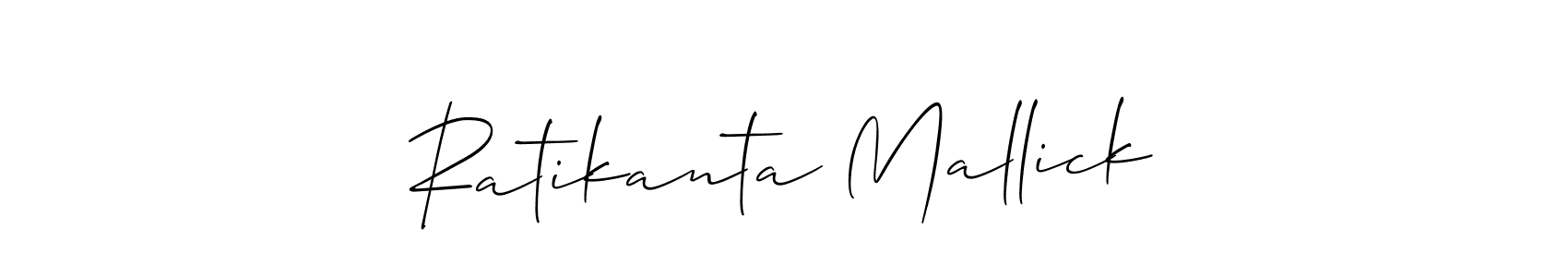 Create a beautiful signature design for name Ratikanta Mallick. With this signature (Allison_Script) fonts, you can make a handwritten signature for free. Ratikanta Mallick signature style 2 images and pictures png