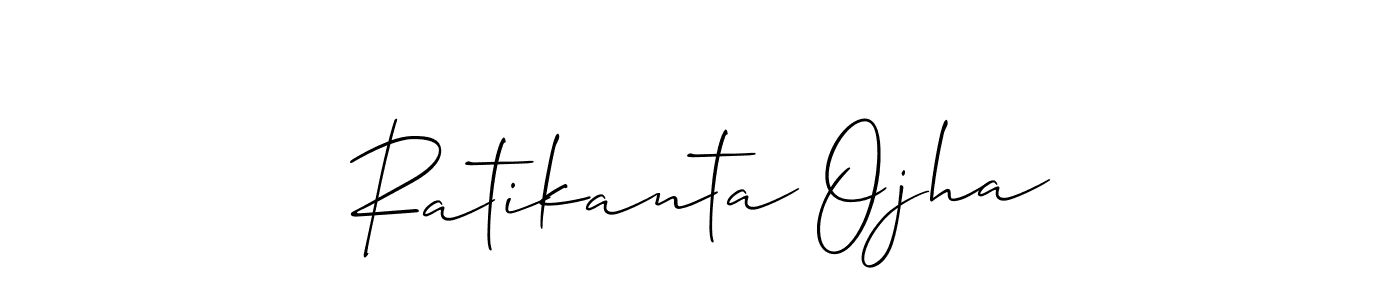Make a beautiful signature design for name Ratikanta Ojha. With this signature (Allison_Script) style, you can create a handwritten signature for free. Ratikanta Ojha signature style 2 images and pictures png