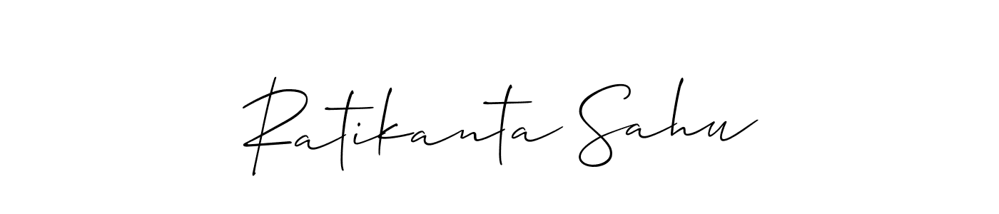 Also You can easily find your signature by using the search form. We will create Ratikanta Sahu name handwritten signature images for you free of cost using Allison_Script sign style. Ratikanta Sahu signature style 2 images and pictures png