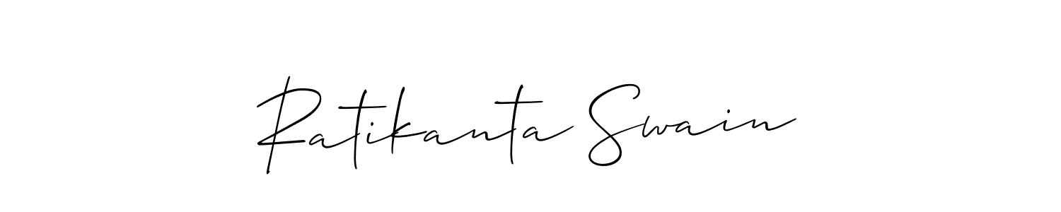 Use a signature maker to create a handwritten signature online. With this signature software, you can design (Allison_Script) your own signature for name Ratikanta Swain. Ratikanta Swain signature style 2 images and pictures png