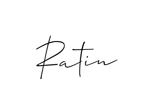 How to make Ratin signature? Allison_Script is a professional autograph style. Create handwritten signature for Ratin name. Ratin signature style 2 images and pictures png