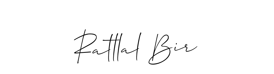 Design your own signature with our free online signature maker. With this signature software, you can create a handwritten (Allison_Script) signature for name Ratllal Bir. Ratllal Bir signature style 2 images and pictures png