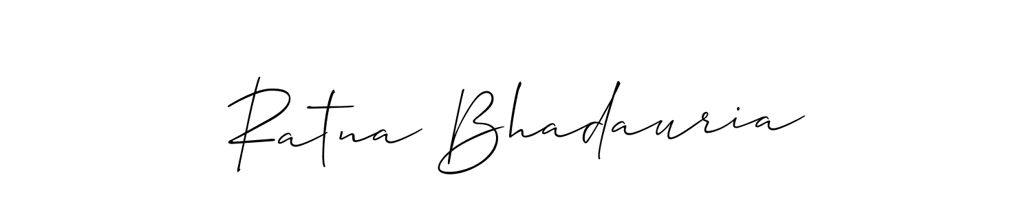 Design your own signature with our free online signature maker. With this signature software, you can create a handwritten (Allison_Script) signature for name Ratna Bhadauria. Ratna Bhadauria signature style 2 images and pictures png
