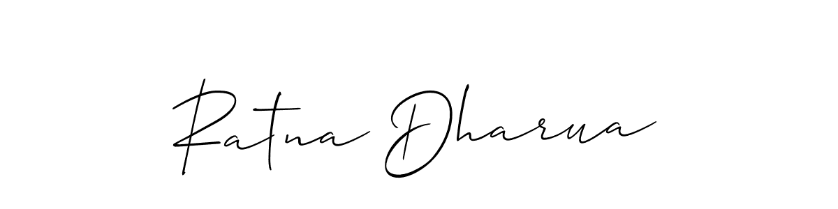 How to Draw Ratna Dharua signature style? Allison_Script is a latest design signature styles for name Ratna Dharua. Ratna Dharua signature style 2 images and pictures png