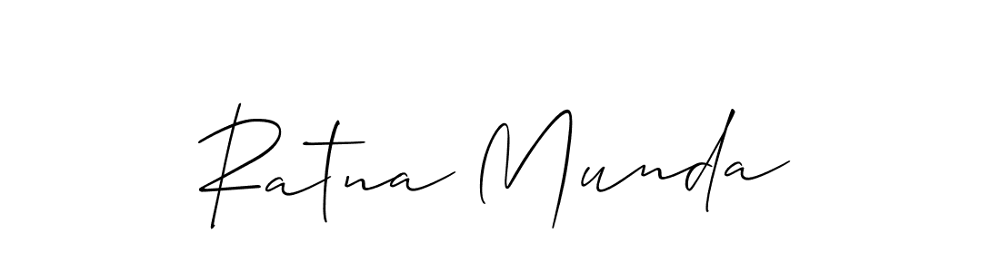 Similarly Allison_Script is the best handwritten signature design. Signature creator online .You can use it as an online autograph creator for name Ratna Munda. Ratna Munda signature style 2 images and pictures png