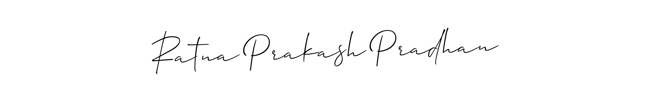 How to make Ratna Prakash Pradhan name signature. Use Allison_Script style for creating short signs online. This is the latest handwritten sign. Ratna Prakash Pradhan signature style 2 images and pictures png