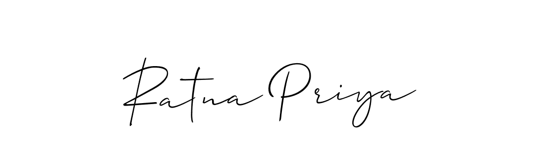 How to Draw Ratna Priya signature style? Allison_Script is a latest design signature styles for name Ratna Priya. Ratna Priya signature style 2 images and pictures png