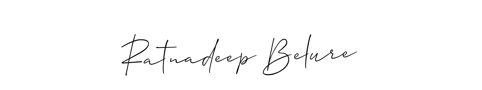 You should practise on your own different ways (Allison_Script) to write your name (Ratnadeep Belure) in signature. don't let someone else do it for you. Ratnadeep Belure signature style 2 images and pictures png