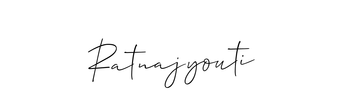 How to make Ratnajyouti signature? Allison_Script is a professional autograph style. Create handwritten signature for Ratnajyouti name. Ratnajyouti signature style 2 images and pictures png