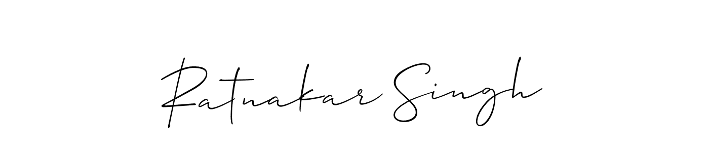 It looks lik you need a new signature style for name Ratnakar Singh. Design unique handwritten (Allison_Script) signature with our free signature maker in just a few clicks. Ratnakar Singh signature style 2 images and pictures png