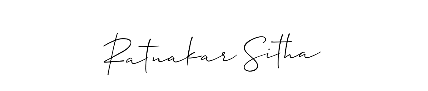 How to Draw Ratnakar Sitha signature style? Allison_Script is a latest design signature styles for name Ratnakar Sitha. Ratnakar Sitha signature style 2 images and pictures png