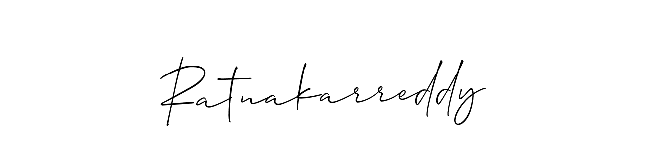 Use a signature maker to create a handwritten signature online. With this signature software, you can design (Allison_Script) your own signature for name Ratnakarreddy. Ratnakarreddy signature style 2 images and pictures png