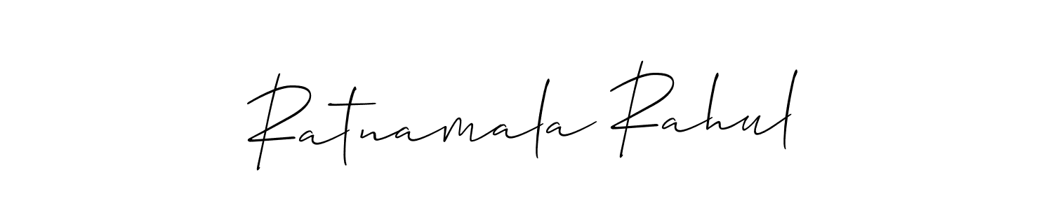 How to Draw Ratnamala Rahul signature style? Allison_Script is a latest design signature styles for name Ratnamala Rahul. Ratnamala Rahul signature style 2 images and pictures png