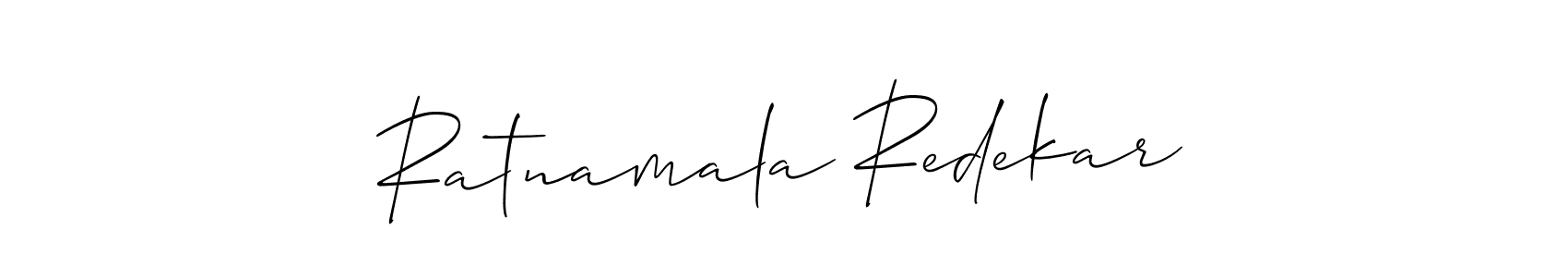 It looks lik you need a new signature style for name Ratnamala Redekar. Design unique handwritten (Allison_Script) signature with our free signature maker in just a few clicks. Ratnamala Redekar signature style 2 images and pictures png