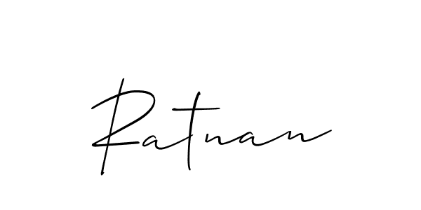 Best and Professional Signature Style for Ratnan. Allison_Script Best Signature Style Collection. Ratnan signature style 2 images and pictures png
