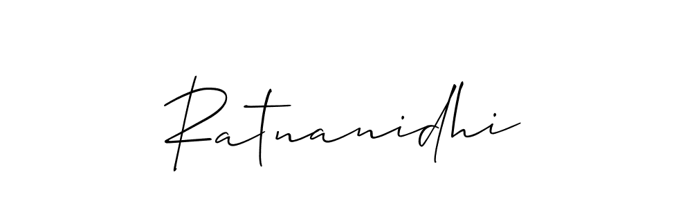 Ratnanidhi stylish signature style. Best Handwritten Sign (Allison_Script) for my name. Handwritten Signature Collection Ideas for my name Ratnanidhi. Ratnanidhi signature style 2 images and pictures png