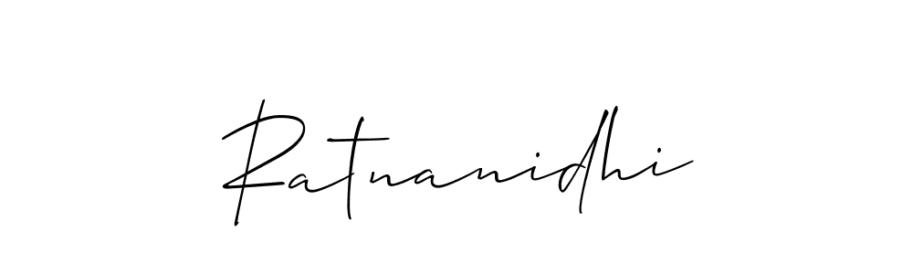 Ratnanidhi stylish signature style. Best Handwritten Sign (Allison_Script) for my name. Handwritten Signature Collection Ideas for my name Ratnanidhi. Ratnanidhi signature style 2 images and pictures png