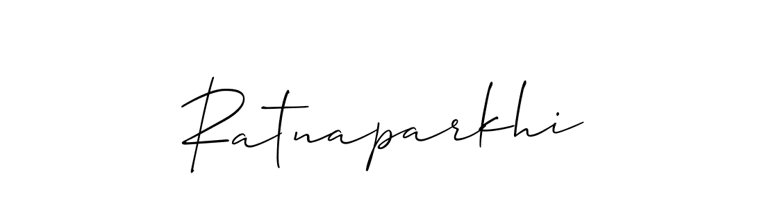 Use a signature maker to create a handwritten signature online. With this signature software, you can design (Allison_Script) your own signature for name Ratnaparkhi. Ratnaparkhi signature style 2 images and pictures png