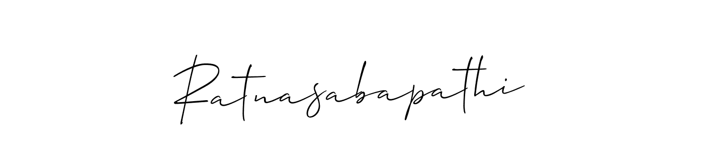 Ratnasabapathi stylish signature style. Best Handwritten Sign (Allison_Script) for my name. Handwritten Signature Collection Ideas for my name Ratnasabapathi. Ratnasabapathi signature style 2 images and pictures png